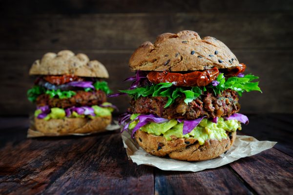 Vegetarburger er en sikker vinner og perfekt for en uke med vegetarmat