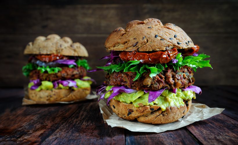 Vegetarburger er en sikker vinner og perfekt for en uke med vegetarmat